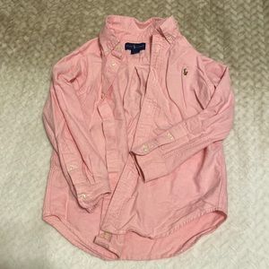 Ralph Lauren boys button down pink shirt size 6